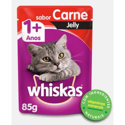 CARNE GATO WHISKAS JELLY CARNE 85G - LABORAVES