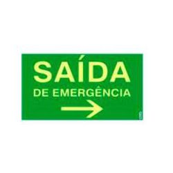 PLACA SINAL 15X25CM 311 SAIDA EMERGENCIA - LABORAVES