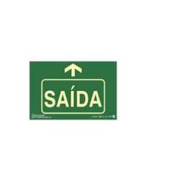 PLACA SINAL 15X25CM 331 SAIDA ACIMA - LABORAVES