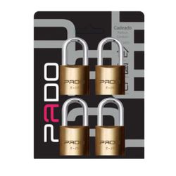 CADEADO JG 4 C/CHV IGUAIS 20MM PADO - LABORAVES