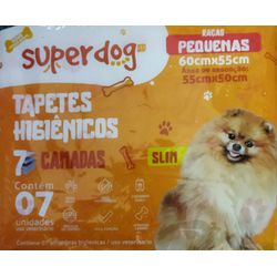 TAPETE CAO HIGIENICO SUPER DOG C/7 R.PEQ.(60X55) - LABORAVES