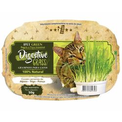 GRAMA DIGESTIVA GATO 50G IPET GREEN - LABORAVES