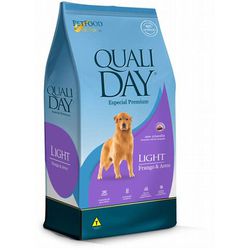 RACAO CAO QUALIDAY 15 KG ADULTO LIGHT - LABORAVES