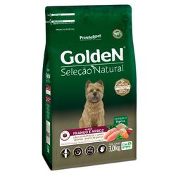 RACAO CAO GOLDEN 3KG AD SEL NAT SENIOR PEQ PORTE - LABORAVES