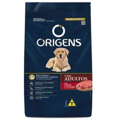 RACAO CAO ORIGENS 15KG AD CARNE/CEREAIS - LABORAVES