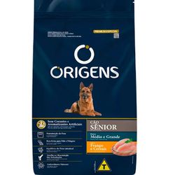 RACAO CAO ORIGENS 15KG AD SENIOR MED/GRAND - LABORAVES