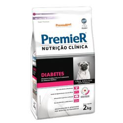 RACAO CAO PREMIER CLIN DIABETIC 2 KG R PEQ - LABORAVES