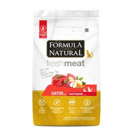 RACAO GATO FORMULA NAT 1 KG CARNE CAST FRESH MEAT - LABORAVES