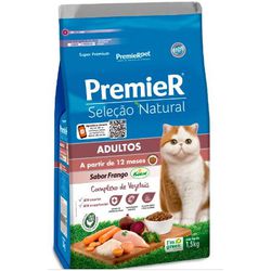 RACAO GATO PREMIER SEL NATURAL AD 1.5 KG - LABORAVES