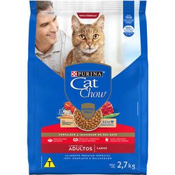 RACAO GATO CAT CHOW 2,7KG AD CARNE - LABORAVES