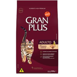 RACAO GATO GRAN PLUS 10 KG FRANGO - LABORAVES