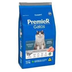 RACAO GATO PREMIER AD CAST FRANGO 7,5 KG - LABORAVES