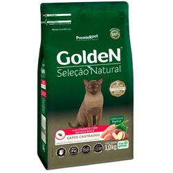 RACAO GATO GOLDEN 1KG AD SEL NAT CAST BATATA DOCE - LABORAVES