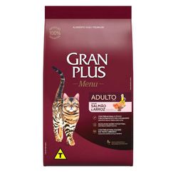 RACAO GATO GRAN PLUS 10KG AD SALMAO - LABORAVES