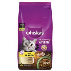 RACAO GATO WHISKAS FRANGO 2,7 KG MELHOR POR NATURE... - LABORAVES