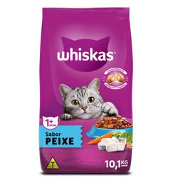 RACAO GATO WHISKAS PEIXE 10 KG - LABORAVES