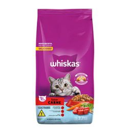 RACAO GATO WHISKAS 2,7KG CARNE CASTRADO - LABORAVES