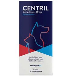 CENTRIL 50MG CAES/GATOS CART C/ 10 COMP - LABORAVES