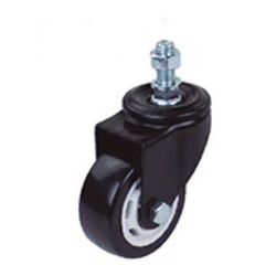 RODIZIO 50MM 2 GIRATORIO ROSCA 30K PRETO WORKER - LABORAVES