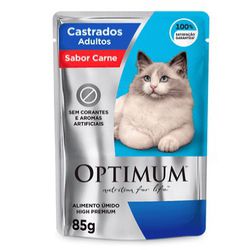 CARNE GATO OPTIMUM 85G CARNE CAST AD - LABORAVES