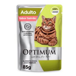 CARNE GATO OPTIMUM 85G SALMAO ADULTO - LABORAVES
