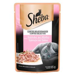 CARNE GATO SHEBA 85G SALMAO AO MOLHO AD - LABORAVES