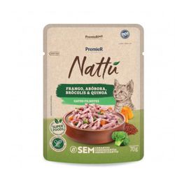 CARNE GATO PREMIER NATTU 70G FILHOTE FGO/AB CAST - LABORAVES