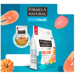 RACAO GATO FORMULA NAT 1 KG SALMÃO CAST FRESH MEAT - LABORAVES