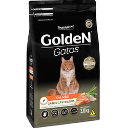 RACAO GATO GOLD ADULT CAST SALMAO 3 KG - LABORAVES