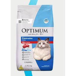 RACAO GATO OPTIMUM DRY CAST CARNE 1 KG - LABORAVES