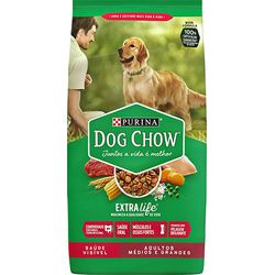 RACAO CAO DOG CHOW 15KG FRANGO MED/GDE AD EXTRALIF - LABORAVES