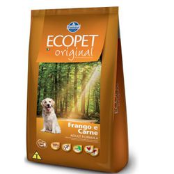 RACAO CAO ECOPET 15KG AD ORIGINAL FRANGO/CARNE - LABORAVES