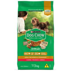 RACAO CAO DOG CHOW 3KG AD RAC PEQ FRANGO - LABORAVES