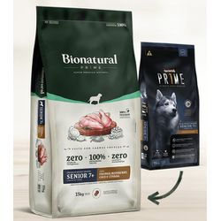 RACAO CAO AD BIONATURAL 15 KG R M/G SENIOR 7+ FRAN... - LABORAVES