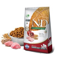 RACAO CAO N&D AD 10KG SENIOR MEDIUM/MAXI ANCEST F... - LABORAVES