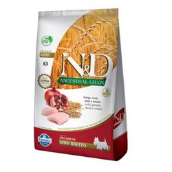 RACAO CAO N&D AD 10KG MINI ANCESTRAL FRANGO - LABORAVES