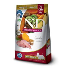 RACAO CAO N&D AD 2,5KG MINI TROPICAL FRANGO - LABORAVES