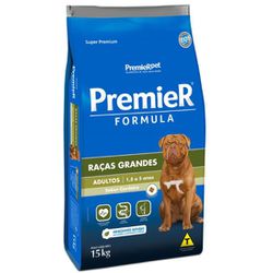 RACAO CAO PREMIER 15KG AD CORDEIRO RAC GDE - LABORAVES