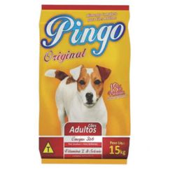 RACAO CAO PINGO 15KG AD CARNE - LABORAVES