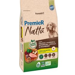 RACAO CAO PREMIER NATTU 10KG FILHOTE MANDIOCA - LABORAVES