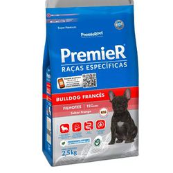 RACAO CAO PREMIER FILHOTE BULLDOG FRANCES 2,5KG - LABORAVES