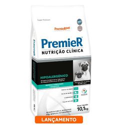 RACAO CAO PREMIER CLIN 10KG HYPOAL MANDIOCA R.PEQ - LABORAVES