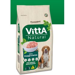 RACAO CAO VITTA NATURAL 3 KG AD FRANGO RAÇA PEQ - LABORAVES
