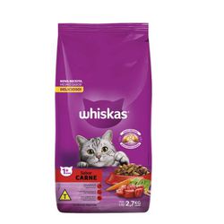 RACAO GATO WHISKAS 2,7KG CARNE - LABORAVES