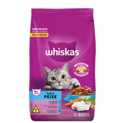 RACAO GATO WHISKAS 900G PEIXE - LABORAVES