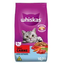 RACAO GATO WHISKAS 10KG CASTRADO CARNE (EM FALTA) - LABORAVES