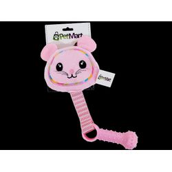BRINQ CAO MORDEDOR RATINHO ROSA 5021 - LABORAVES