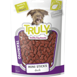PETISCO CAO TRULY TRAINING MINI PALITOS 90G PATO - LABORAVES