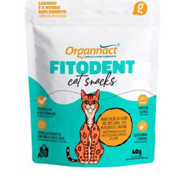 BISCOITO GATO SNACKS 40G FITODENT ORGANNACT C/2 PR... - LABORAVES