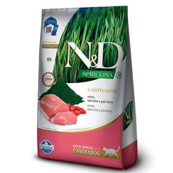 RACAO GATO N&D AD 1.5KG CAST SPIRULINA SUINO - LABORAVES